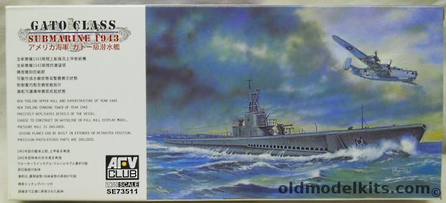 AFV Club 1/350 Gato Class Fleet Submarine 1943, SE73511 plastic model kit